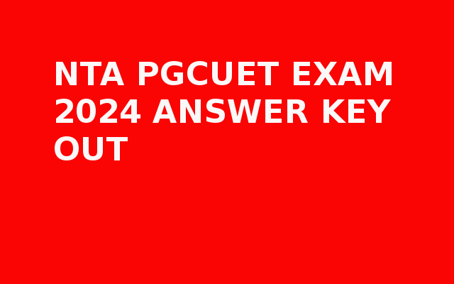 NTACUET PG EXAM 2024 answer key 2024 r, RESULTS eleased at official website