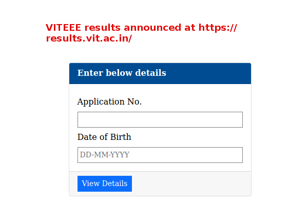 VIT results 2024 were declared today. Check  now