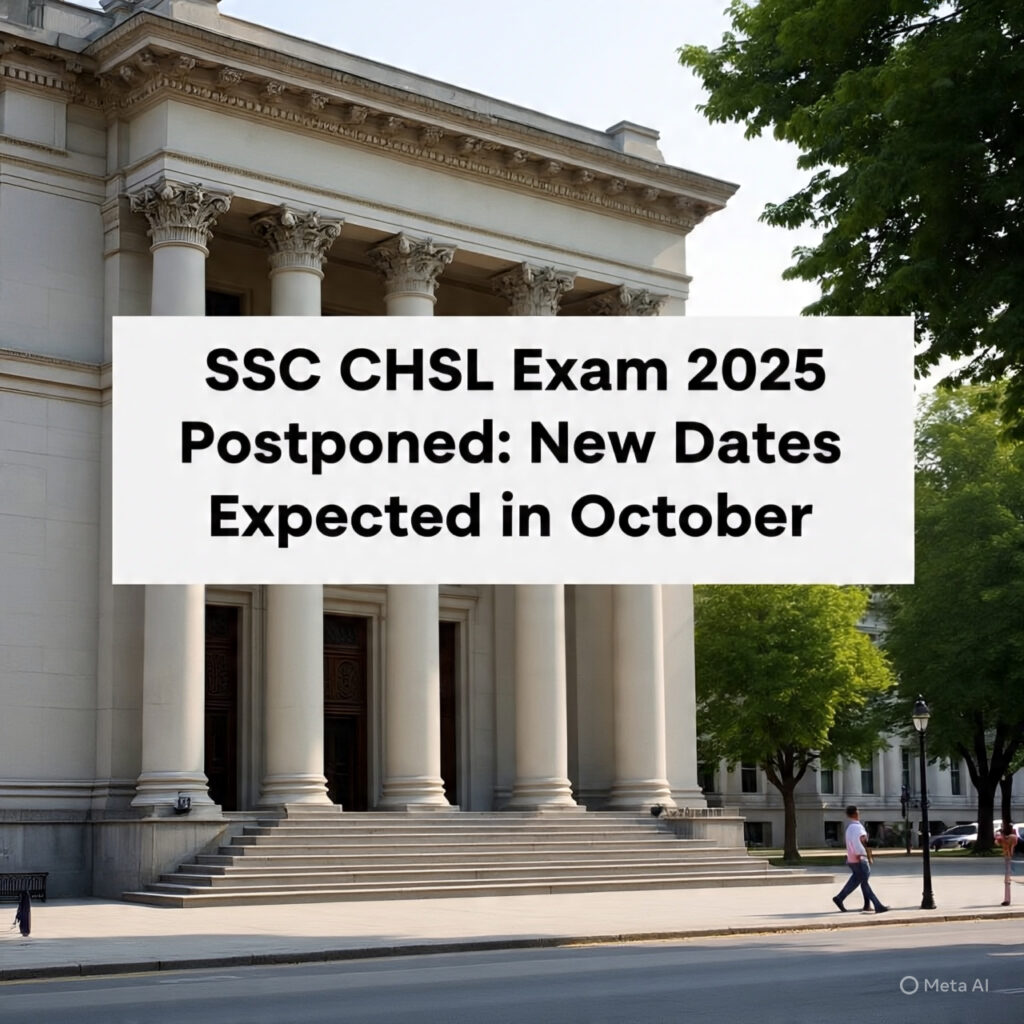 ssc chsl exam postponed 2025
