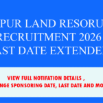 Manipur Land Resource Department recruitment notification 2026 official poster, vacancy details for LDC and Mandal posts