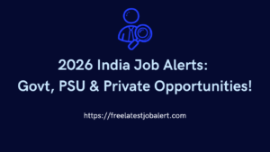free latest job alert news 2026