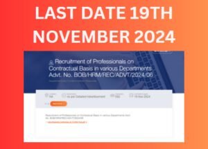 Latest Bank of baroda professional recruitment 2024