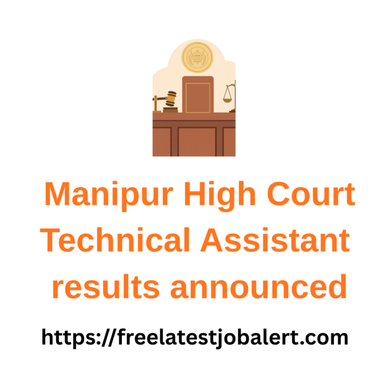 Latest Manipur High Court Recruitment results updates for various recruitment
